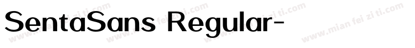 SentaSans Regular字体转换